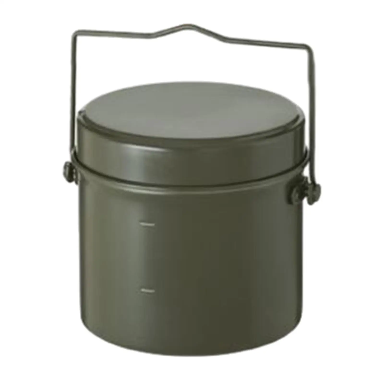 Leak-proof Metal Cooking Pot And Tray, Bento Container for Camping, Hiking,