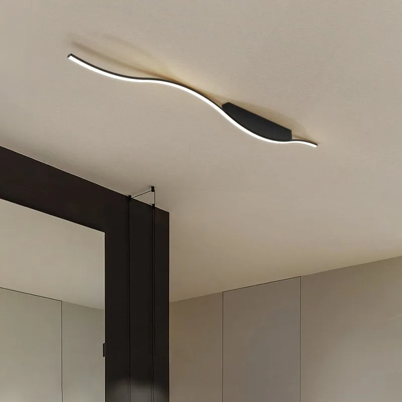 Светодиодный потолочный светильник лампа Techo черного и белого цвета современные