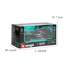 Bburago 1:43 Mercedes AMG 2024 W15 E Performance F1 Formula Car Die Cast Vehicles Collectible Model Racing Toys 3