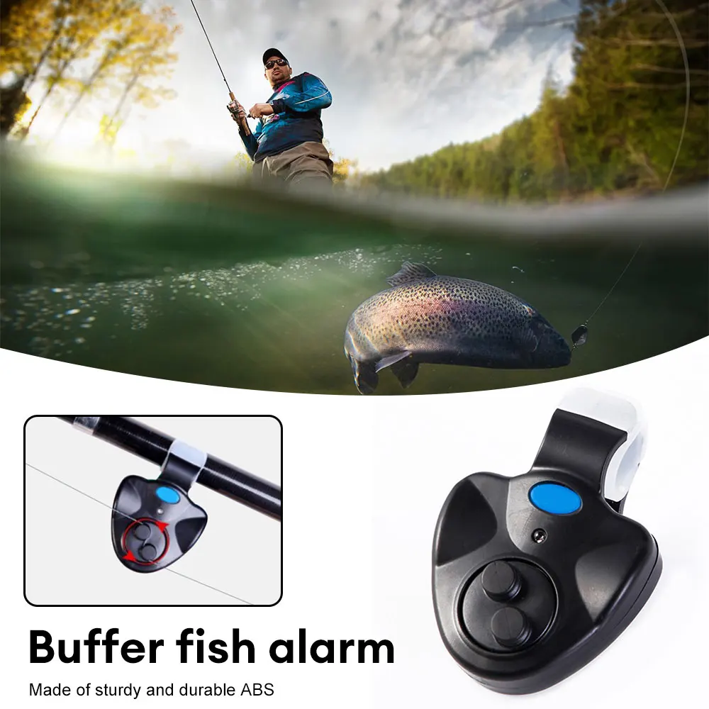 

LED Light Fishing Alarms Portable Carp Bite Alarm Fishing Line Gear Alert Indicator Buffer Fishing Rod Loud Alarm Night Fishing