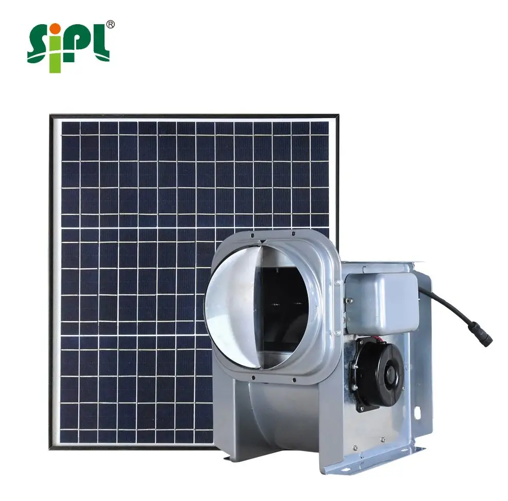

40W Solar panel powered Inline ducted ventilation shower bathroom small extractor and blower fan