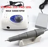 2021 New Arrival STRONG 210 PRO 105 105L Handpiece 65W 500000rpm Nail Drills Manicure Machine Pedicure Electric File Bits 1