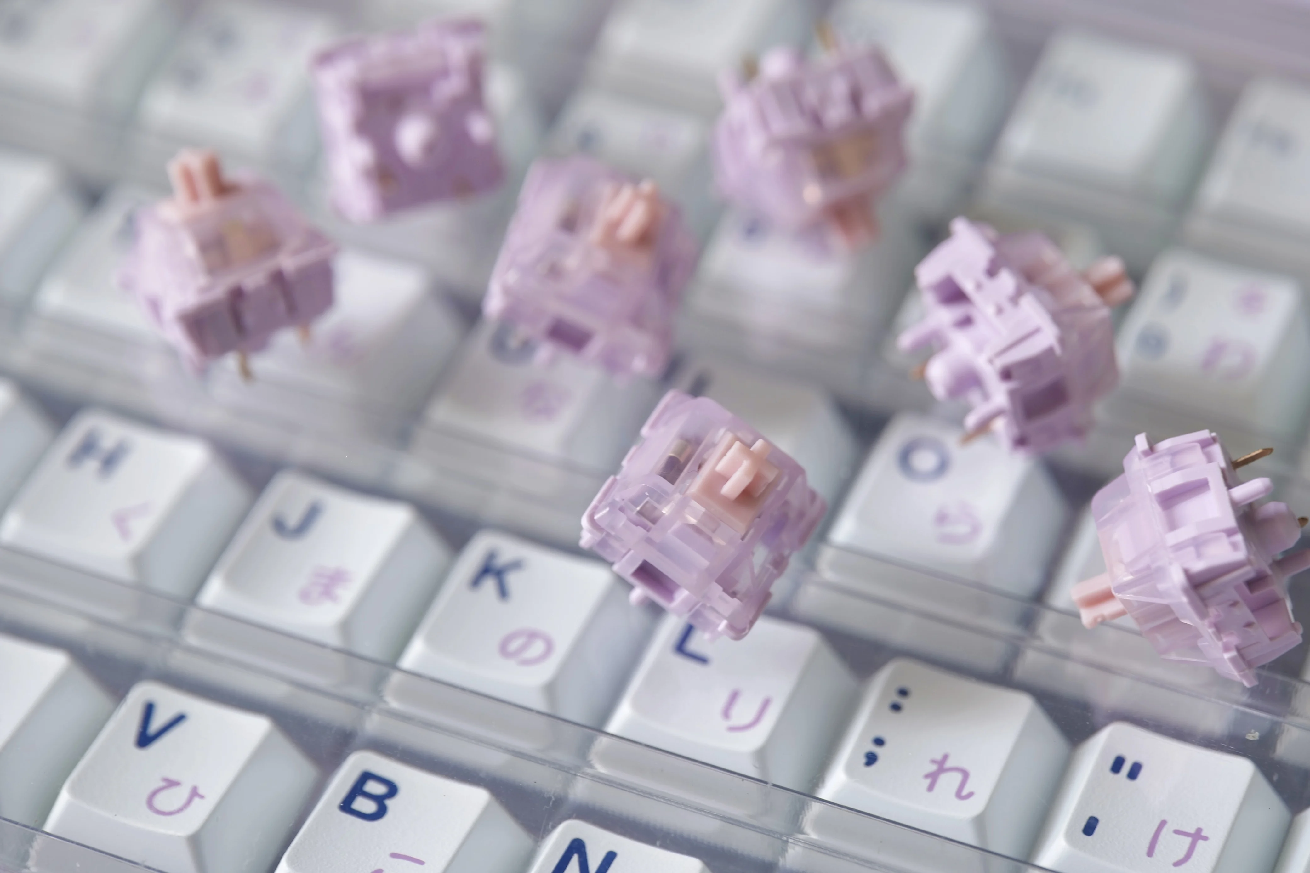 Keysu-studio Coelho Linear Switches Interruptores Teclado Mecânico Fábrica Lubed - Imagem 2