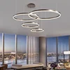 Nordic Ring Led Pendant Lights With Remote Control For Hall Bedroom Living Dining Room Chandelier Home Decor Suspension Fixture 4