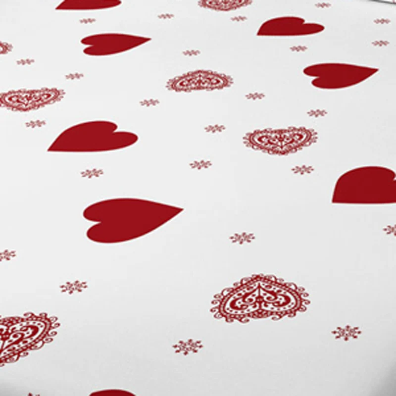 Printed Bedspread Four Seasons Men and Women Simple Fashion Love Print Sanded for Home Bedroom Hotel