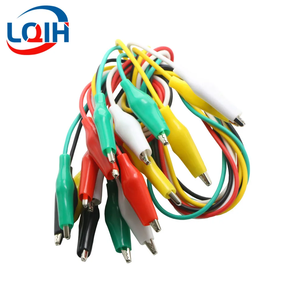 Color Alligator Clip 10PCS Electric DIY Small Battery Power Cord Sheath Electric Clamp Double Head Test Clamp 28mm 35mm 45mm 50cm alligator clips electric test clamp test clip electrical clamp
