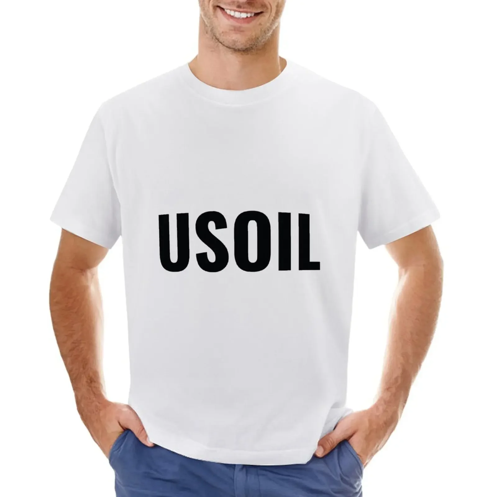 

USOIL Plain T-shirt oversizeds kawaii clothes mens white t shirts