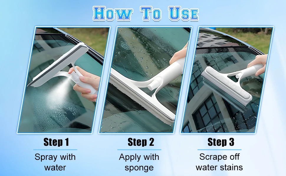 3 in 1 Window Cleaning Scraper