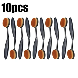 Luxury Foundation Brush Set - Effortless Cream and Powder Application with Ergonomic Design (10pcs)