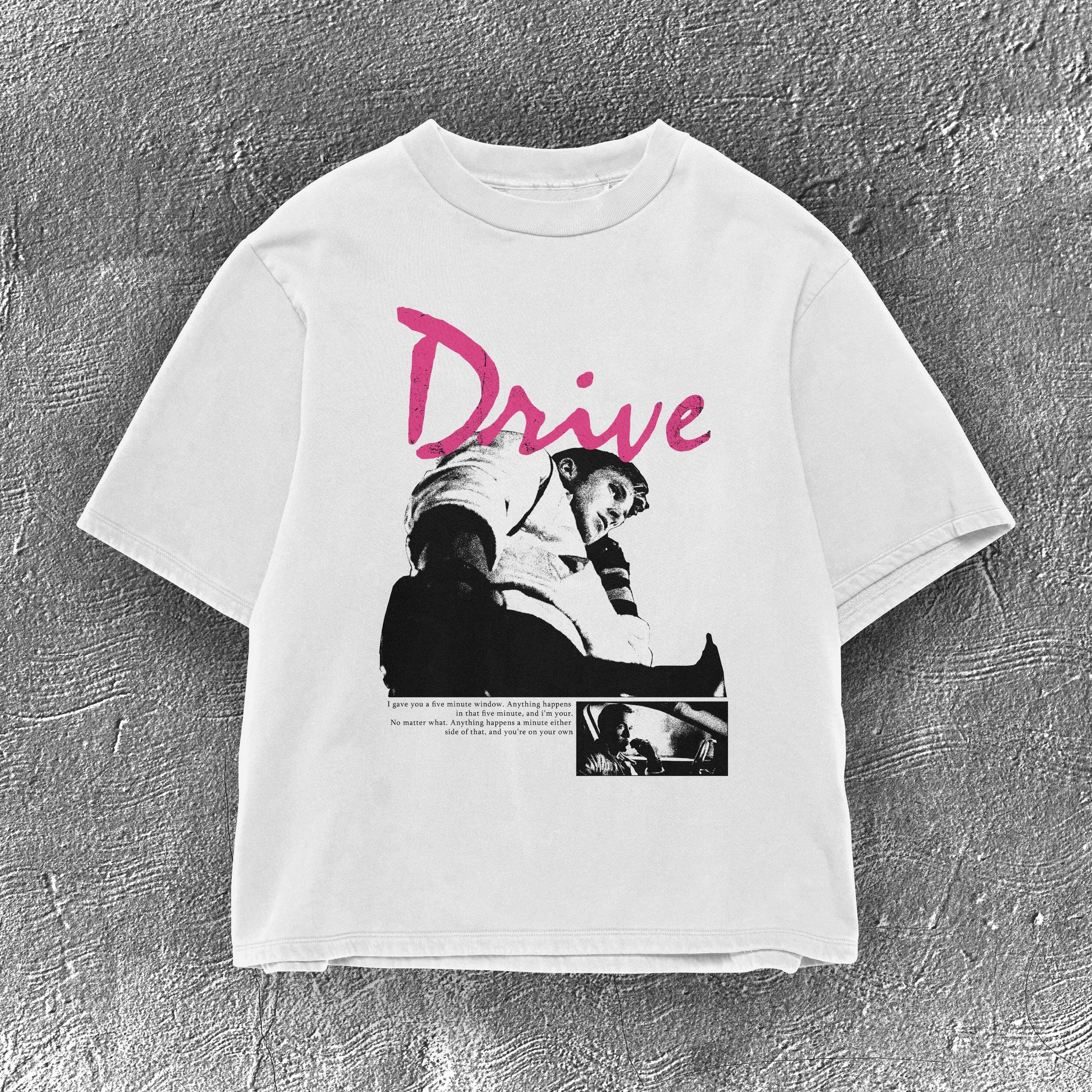 Vintage Drive T-Shirt | Ryan Gosling Grafikshirt | Film Mxxn Snow aus den 2000er Jahren