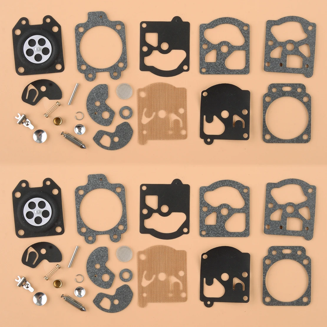 

2 Sets Carburetor Diaphragm Gasket Repair Kit Fit for Walbro WA WT Series Home lite Stihl Weedeater McCulloch ECHO Chainsaw