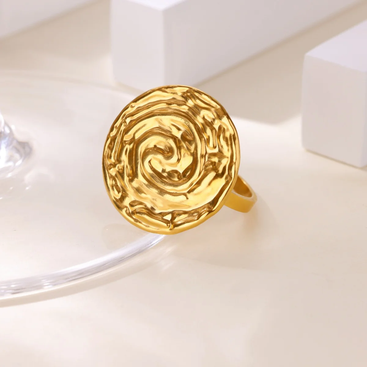 Unique Swirl Design Ring for Women