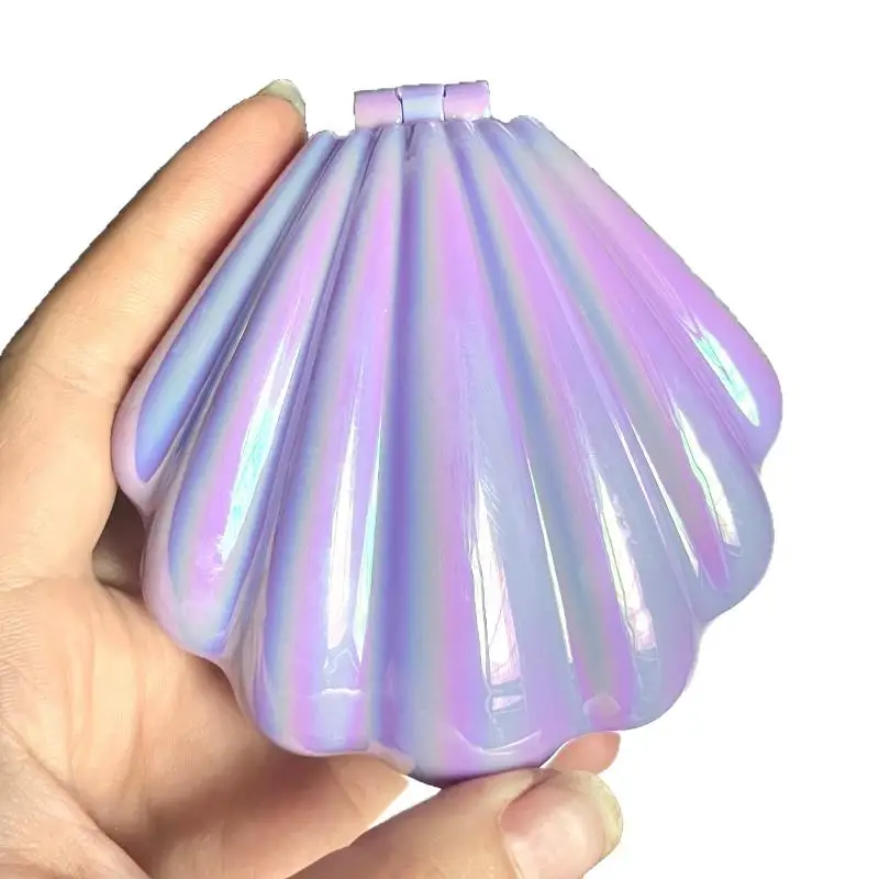 1PC Tragbare Shell Klapp Kamm Elektrische Überzug Pearlized Friseur Kamm Airbag Kämme Professionelle Salon Friseur Werkzeuge – Detail 8