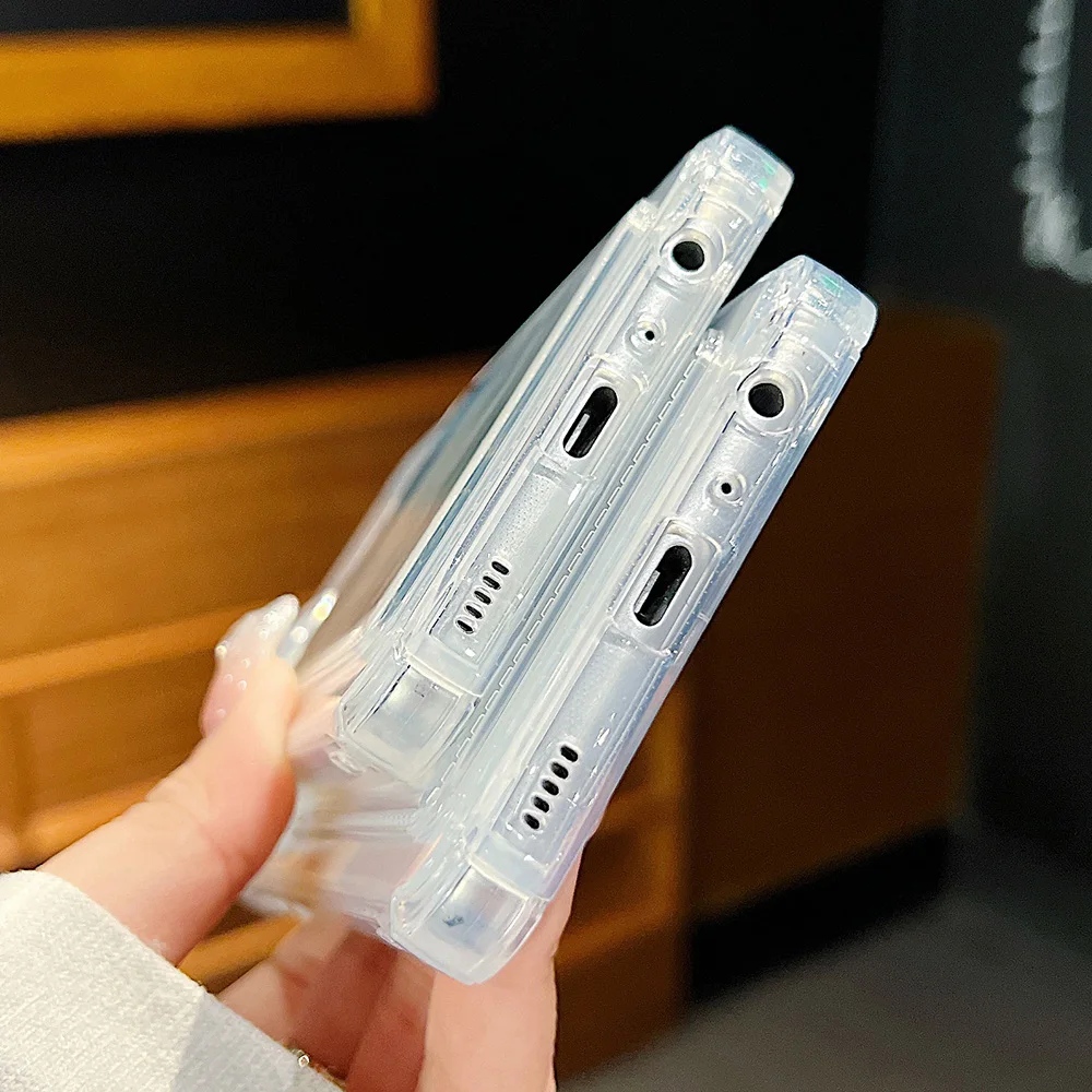 Transparente Kartenhalter-Handyhülle für Samsung S25 Ultra S24 FE S22 S23 A56 5G A36 A55 A35 A54 A13 A32 A26 A25 A16 Niedliche Abdeckung – Detail 11