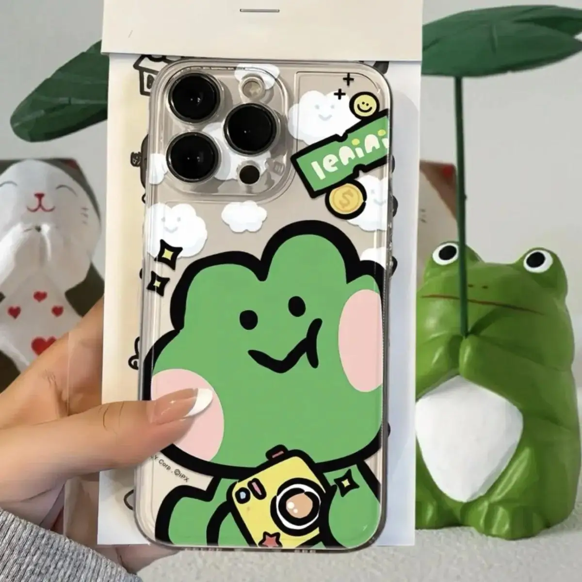 Charming 3D Frog Eyes Phone Case Cover