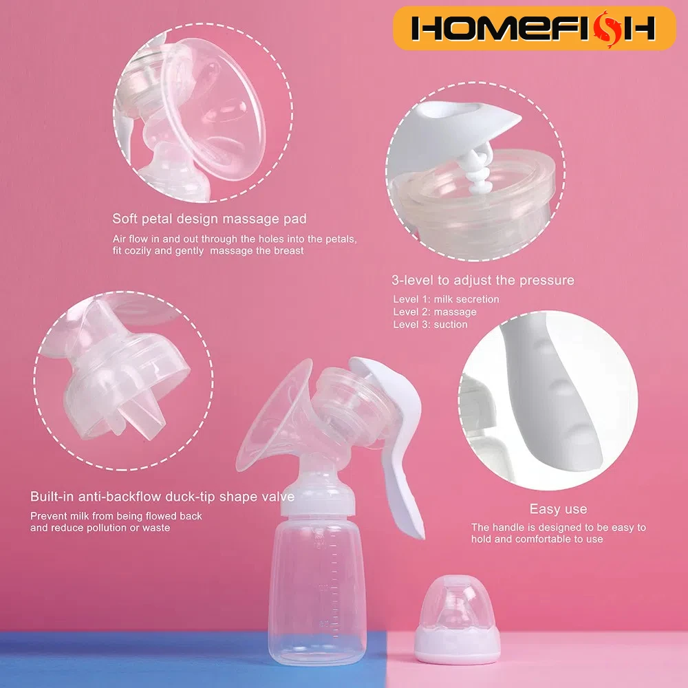 Breast Pump Baby Nipple Manual Suction Milk Pump Feeding Milk Collector Adjustable Gear Sucking Postpartum Supplies Accessories breast pump,breast milk catcher