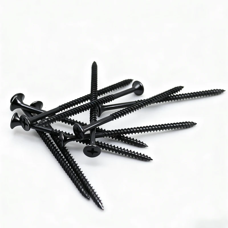 M3.5 블랙 카본 스틸 필립스 목공용 1박스/0.5kg 석고보드 나사 십자형 평머리 반나사 70mm