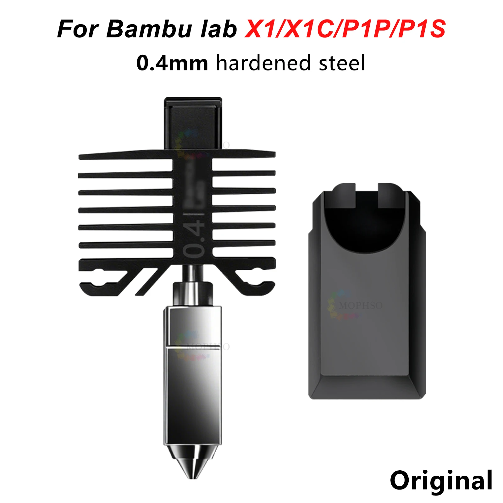 Original Hotend for Bambu Lab p1p X1C P1S X1 P1P Upgrade Hot end Print Head 3D printing parts for bambulab Hardened steel Nozzle