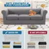Stretch Jacquard Spandex Sofa Cover With Sofa Cushion Covers Non-Slip Sofa Slipcovers for Living Room Furniture Protector 4