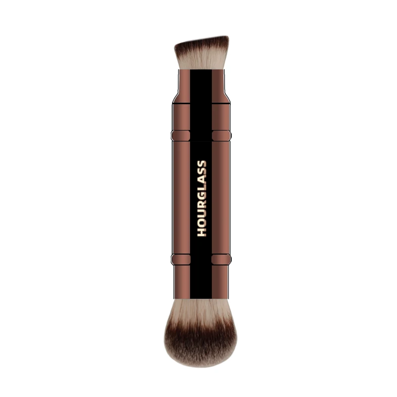 Hourglass Makeup Brush- No.26 Double Head Retractable Foundation Brush Fiber Smudge Face Makeup Brush 5