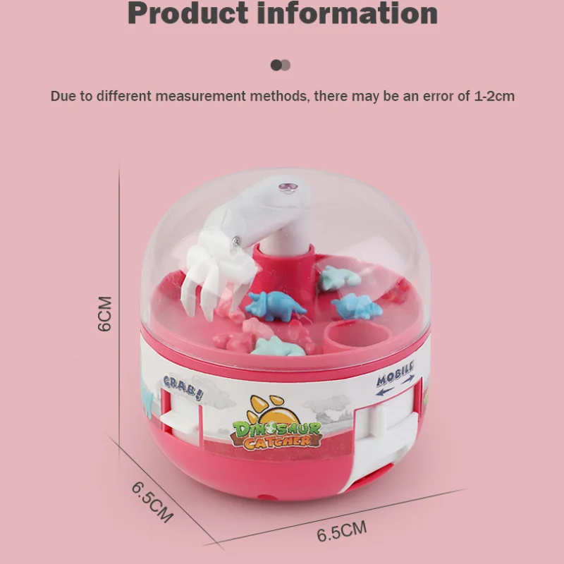 Children's Mini Grab Dinosaur Scratching Machine Grab Happy Egg Twist Machine Kids Toys Home Party Game Birthday Girls Gifts 6