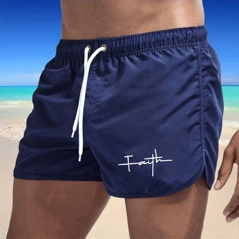 Swim Shorts Mens Beach Shorts Summer Hot Sales Men Loose Comfortable Style Daily Bathing Suit Man Ventilate Gym Clothing Seaside 4