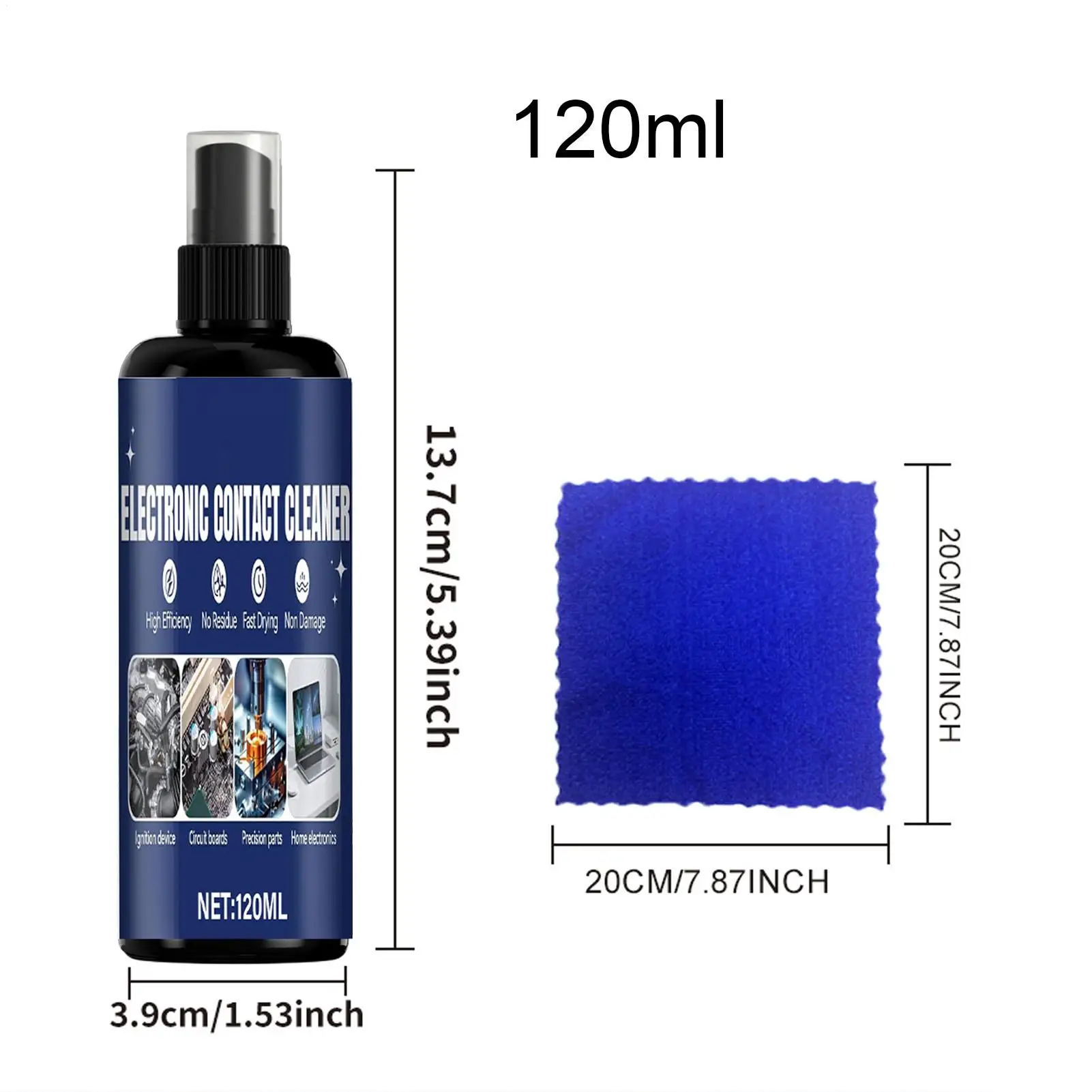 Contact Cleaner Electronics 120ml Circuit Board Dust Removal Agent Precision Electronic Cleaning Spray for Computer Office Home image 6