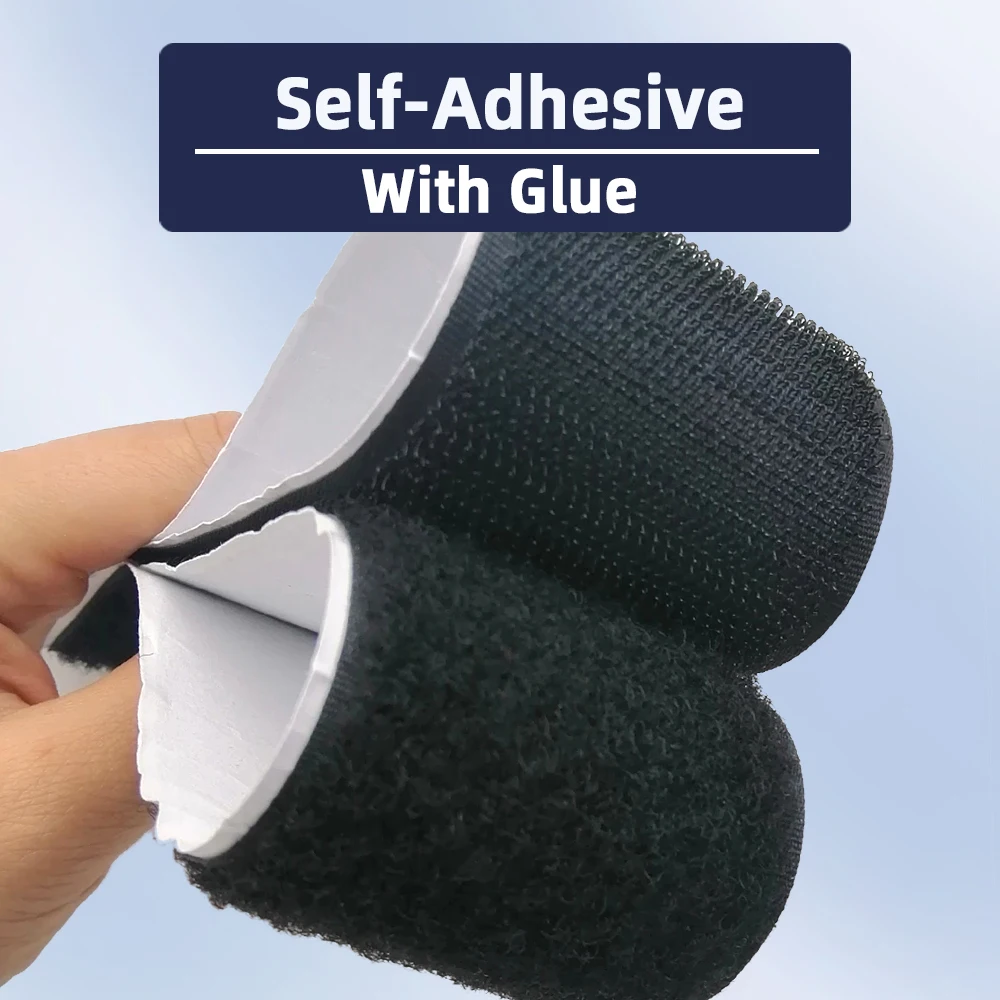 Baiann 1M Strong Self adhesive Hook and Loop Fastener Tape nylon