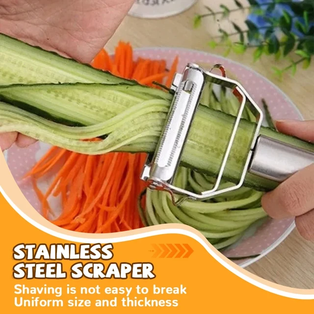 4 in 1 Stainless Steel Multi-function Peeler Slicer Vegetable Fruit Potato  Cucumber Grater Portable Sharp Kitchen Tools - AliExpress