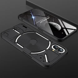 360° Full Protection Hard Matte Shockproof Case with Lens Guard for Case & Screen Protector (Black)