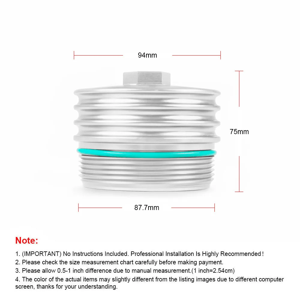 Oil Filter Shell Forged Aluminum Alloy Cover For BMW 3 4 Series N20 N26 N51 N52 N53 N54 N55 2.0T Engine Car Modification oil filter housing
