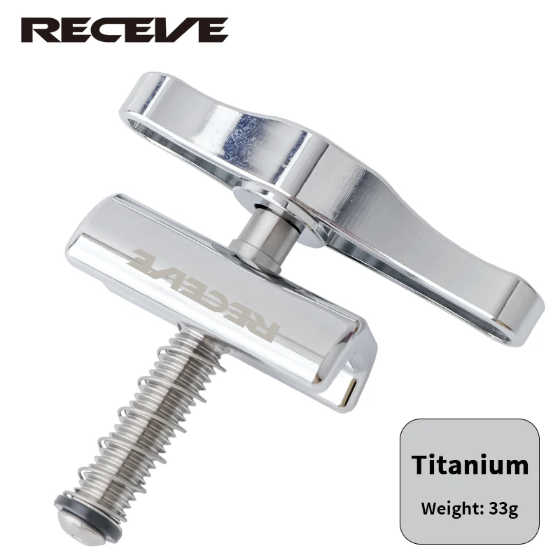 Folding Bike Titanium Alloy Handle Hinge Clamp Kit with C Buckle Knob