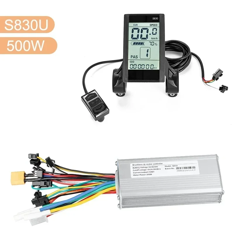 モーターコントローラー スクーター用 【新品】ブラシレスコントローラ 電動自転車 統合ブラシレスモーター付き電動自転車コントローラー,液晶