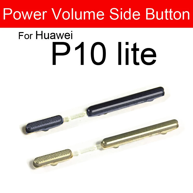 화웨이 P10 플러스 P10 P20 라이트 P20 프로용 볼륨+전원 사이드 버튼, 전원 볼륨 조절 스위치 사이드 키패드, 휴대폰 교체 부품