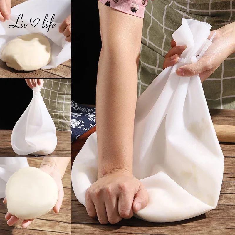 3/6Kg Silicone Kneading Dough Bag Blend Flour Mixing Mixer Bag For Bread Pastry Pizza Nonstick Baking Kitchen Accessorites Tools for dough kneading bag