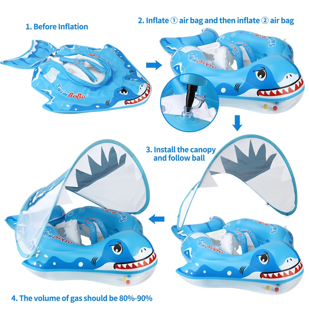 New Baby Swimming Float Ring Inflatable Infant Floating For Summer Kids Swim Pool Accessories Circle Toddler Bathing Water Toy 6