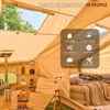 Large Inflatable Camping Tent,with Pump, Waterproof Windproof, Family Tent with Balcony, and Chimney Opening,Outdoor Party Tent 3