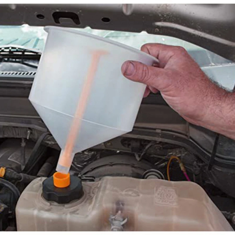 Spill Proof Coolant Filling Funnel Coolant Funnel Radiator Spill Free Auto Flushes Not T3EF