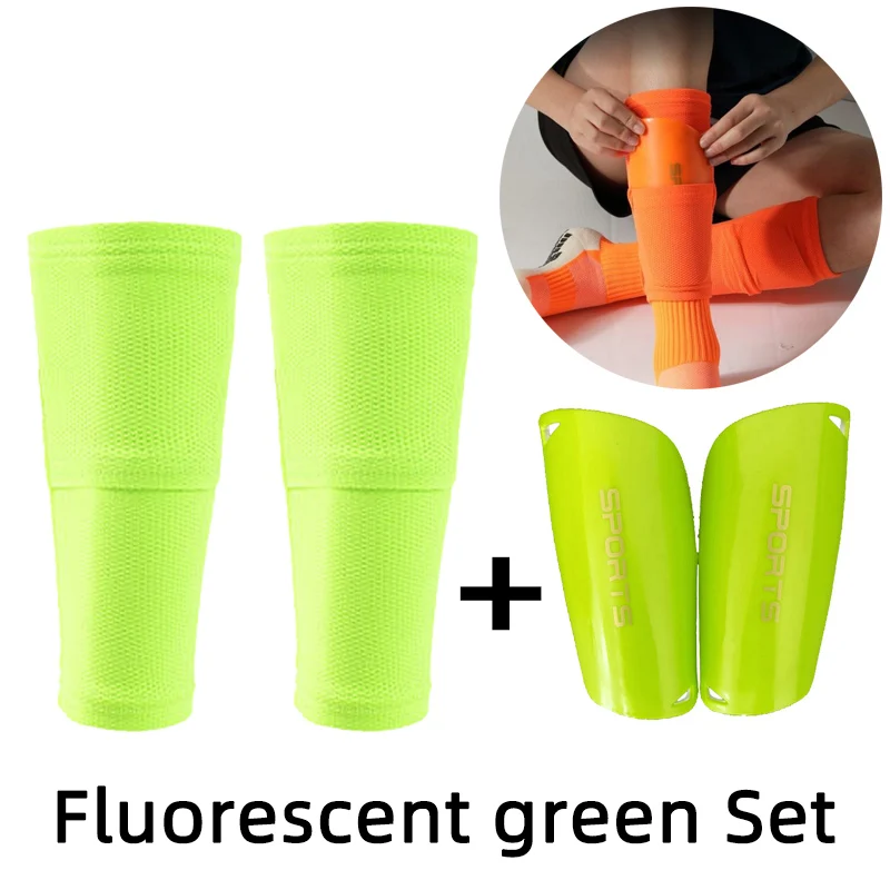 All-in-One Soccer Shin Guard Socks with Protective Leg Sleeves