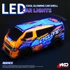 ZWN 2.4G RC CAR With Transparent PVC Body Radio Controlled Van Monster Trucks Freight Cars Model Toys for Boys Christmas Gift 6