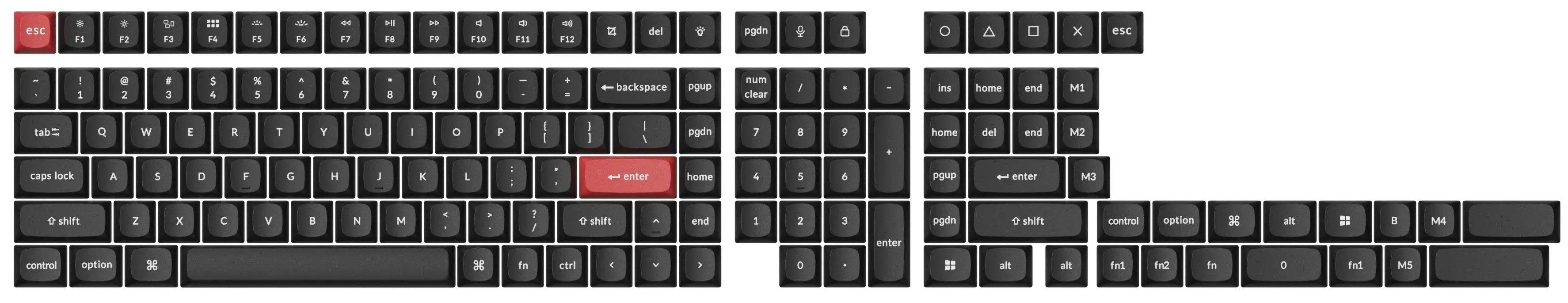 Pbt Osa Conjunto Completo para Teclado Mecânico Personalizado Double Shot Keycap - Imagem 3