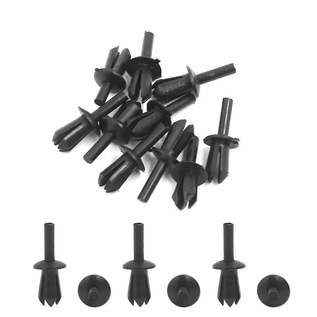 

50pcs Car Plastic Rivets Engine Lining Trim Fastener Panel Retainer Clips 5mm Clamps Universal Interior Parts For BMW Passat