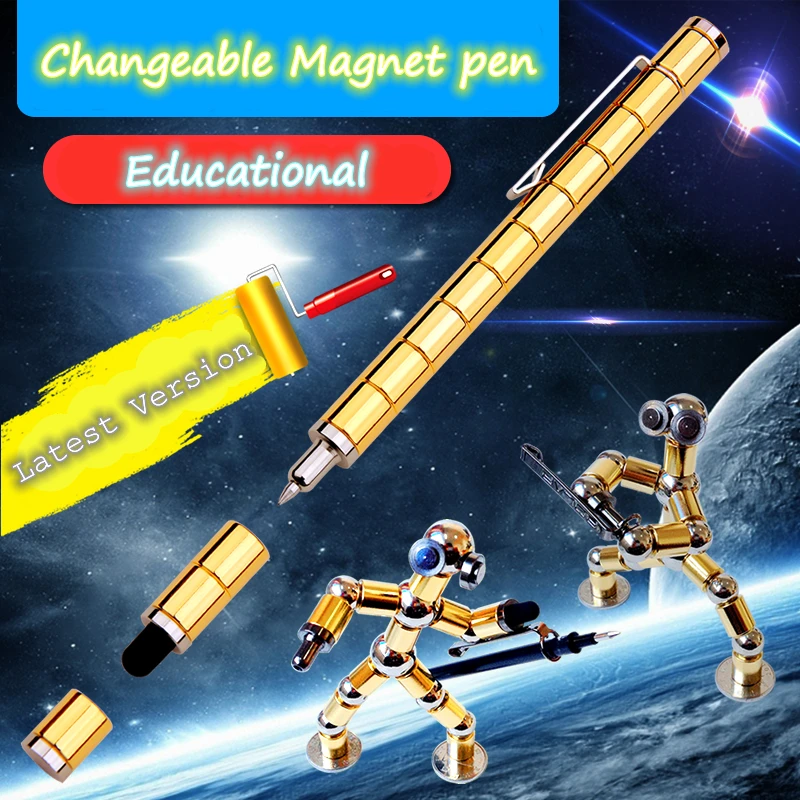 Modular Polar Pen Magnetic Magnets Ball Touch Pen With 12 Steel Balls in box QZ 