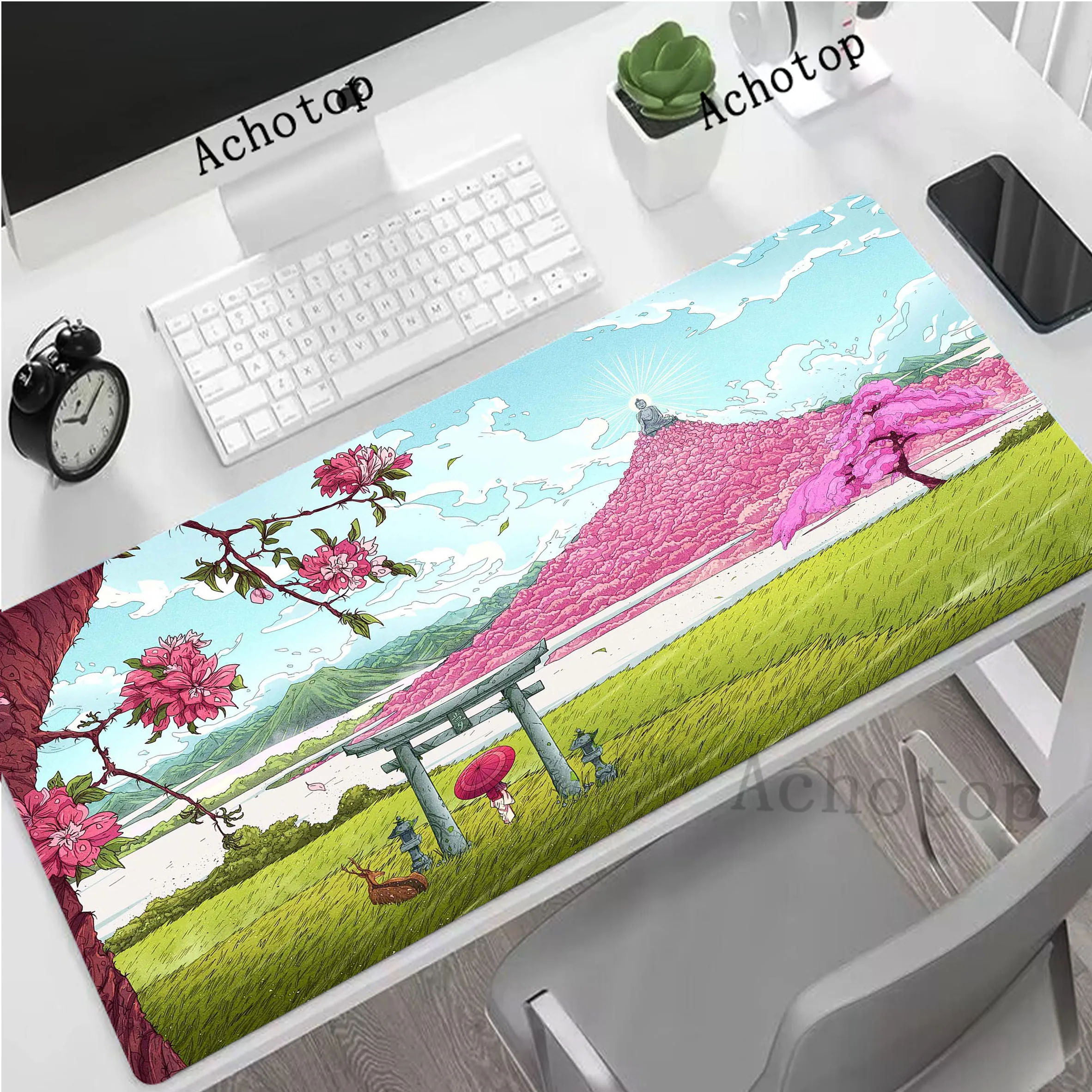 

Japanese Landscape Mousepad Gamer Mouse Pad HD Print Gaming Desk Mat Alfombrillas de ratón Mouse Mat Keyboard Pads 100x50cm