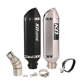 For CFMOTO Papio 125 XO-1 XO-2 2023 Exhaust Tail Pipe Motorcycle 51MM Muffler Middle Mid Link Tube Stainless Steel DB Killer