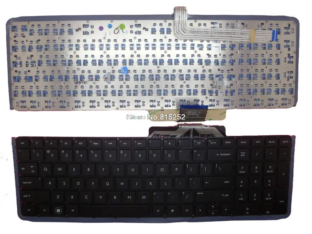 

Клавиатура для ноутбука HP ENVY 17-3000, черная, без рамки, США, V128026AS