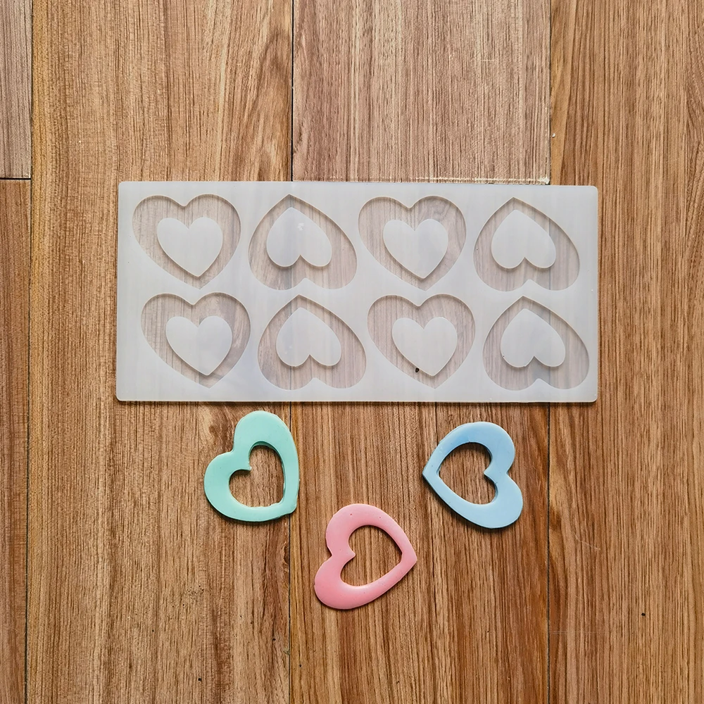 

Single hole love shaped chocolate silicone mold DIY candy pudding dessert mold cake decoration plug-in kitchen baking utensils