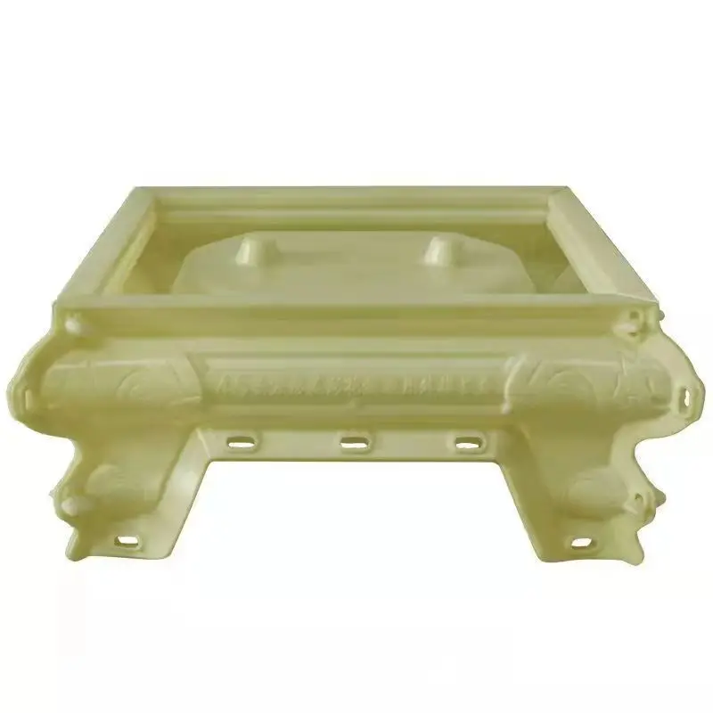 45 cm Cement flower pot mold pot foot tray plastic European flower foot bonsai base model hexagonal chassis concrete