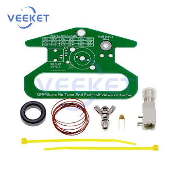 Antenna portatile a mezza onda alimentata senza sintonizzazione Antenna a banda singola 80m-10m Antenna a filo lungo sintonizzabile a mezza onda alimentata da 50ohm Kit fai da te