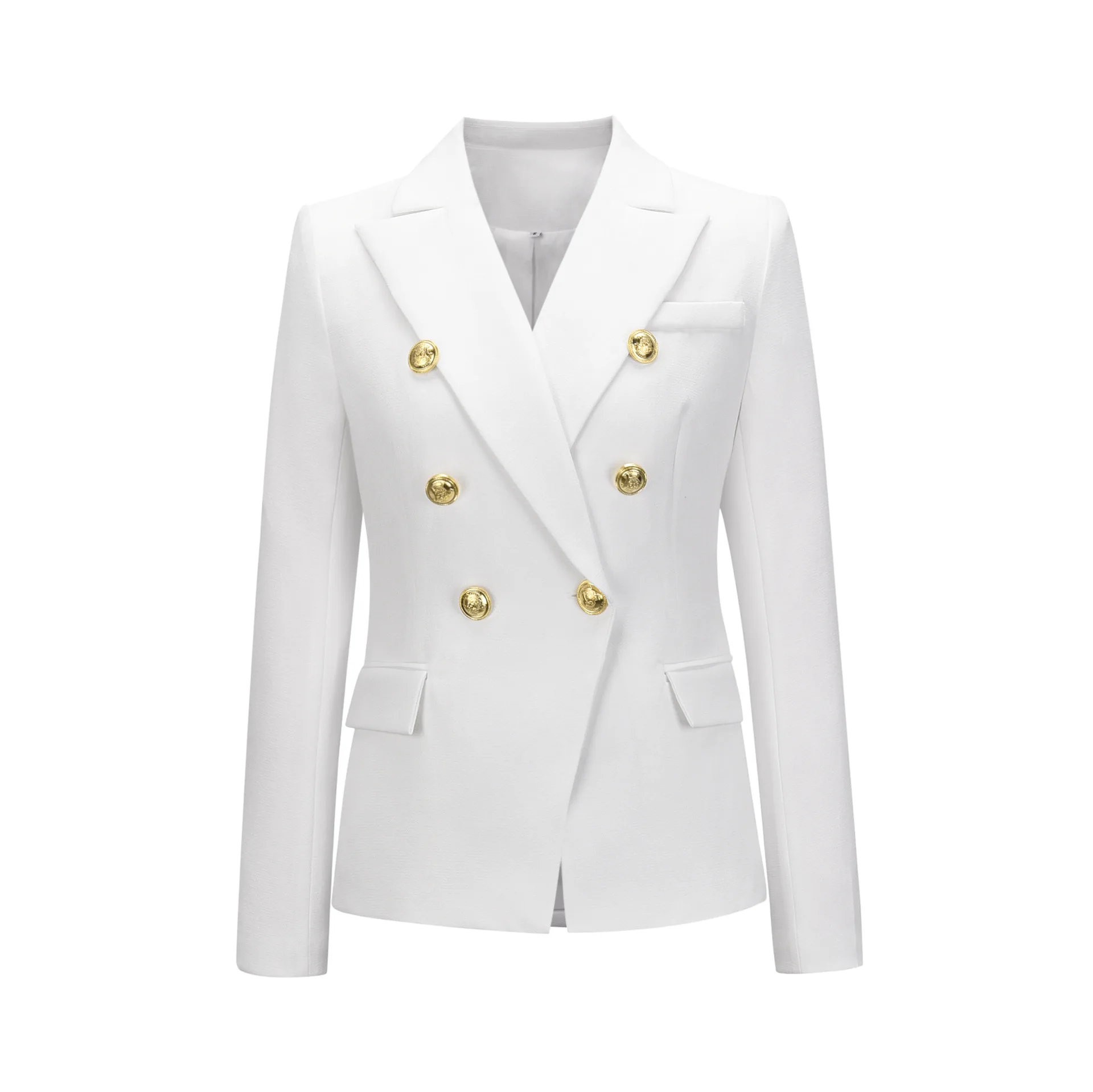 Tesco Women Casual Long Sleeve Blazer Double Breasted Jacket Solid A Single Suit Top For Professional Females ropa de mujer